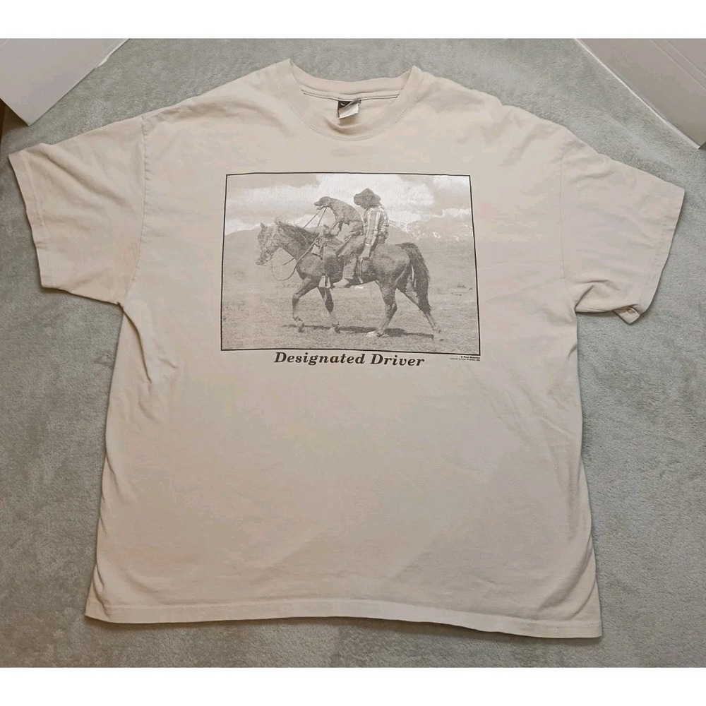 Vintage Designated Driver Funny Humor Graphic T-shirt Men's 2XL Paul Stanton.